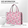 thumbnail image 3 of Large Capacity Tote Bag,Pink French Bulldog Love Heart Handbag Fashion Luxury Tote Bag,15.7"x13"x 5.1" Inches,Laptop Compatible, 3 of 6