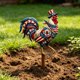 thumbnail image 4 of Patriotic 4th of July Metal Yard Stake Double-Sided Outdoor Garden Decor Independence Day Sign for Porch Courtyard 11.8 X 7.9IN, 4 of 7
