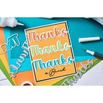 Sizzix Thinlits Die Set 8PK - Take Two's, Thanks Sentiment by Stacey Park