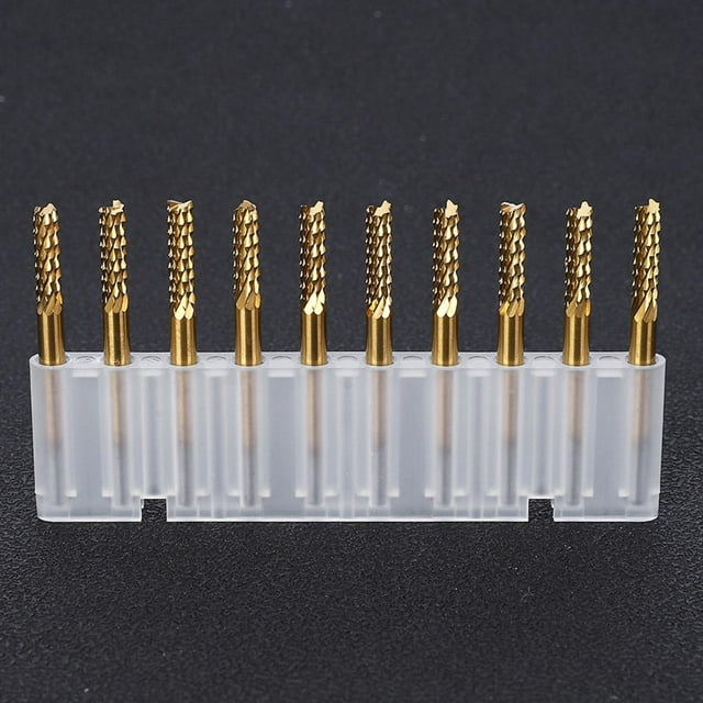 Fraises Rotatives, 10 Pcs 3.175mm Fraise Compacte et Légère