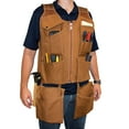 thumbnail image 2 of Bucket Boss Canvas SuperVest Small/Medium Work Apron, in Brown, 80400, 2 of 4