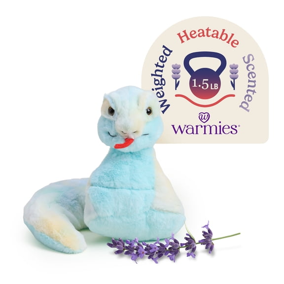 Warmies Snake Cozy Plush Heatable Lavender Scented Stuffed Animal