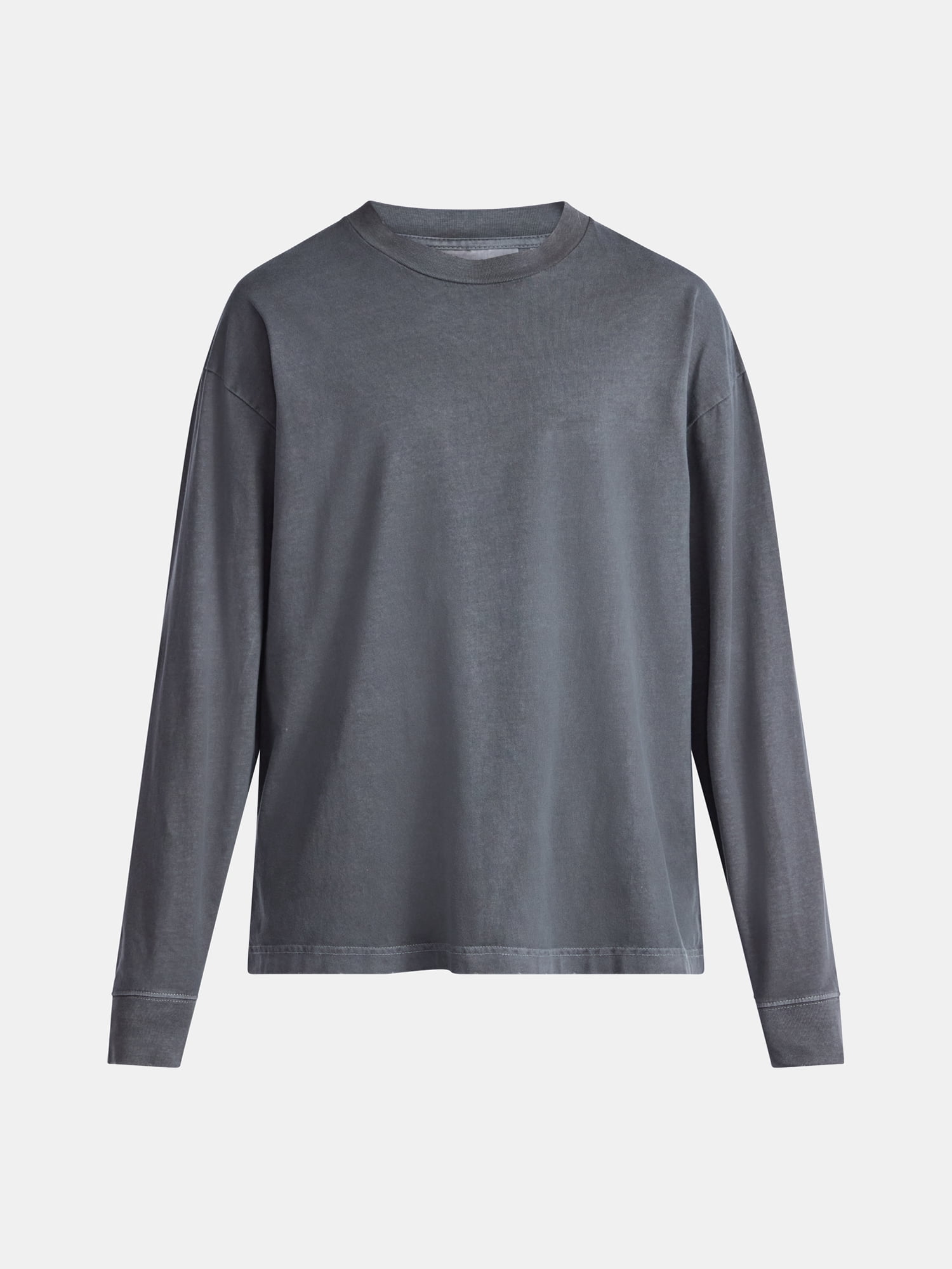 No Boundaries Cotton Oversized Tee with Long Sleeves, Men's & Big Men's