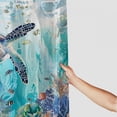thumbnail image 3 of Orinice  Sea Turtle Shower Curtain Blue Ocean Plant Bathroom Decor  Waterproof Fabric Shower Curtain Set with  69x72, 3 of 7