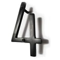 thumbnail image 2 of NACH Floating Mount Shadow House Address Number For Outside or Inside, Metal Modern House Numbers For Mailbox, Front Door, Maximum Rust Protection, Black Aluminum, 4 inch, Number 4, HH-SDW4-BLK-4, 2 of 5