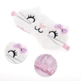 thumbnail image 3 of Unique Bargains 1 Pc Cat Cartoon Sleep Mask Soft Eye Shade Cover for Rest 7.87"x4.72" White, 3 of 6