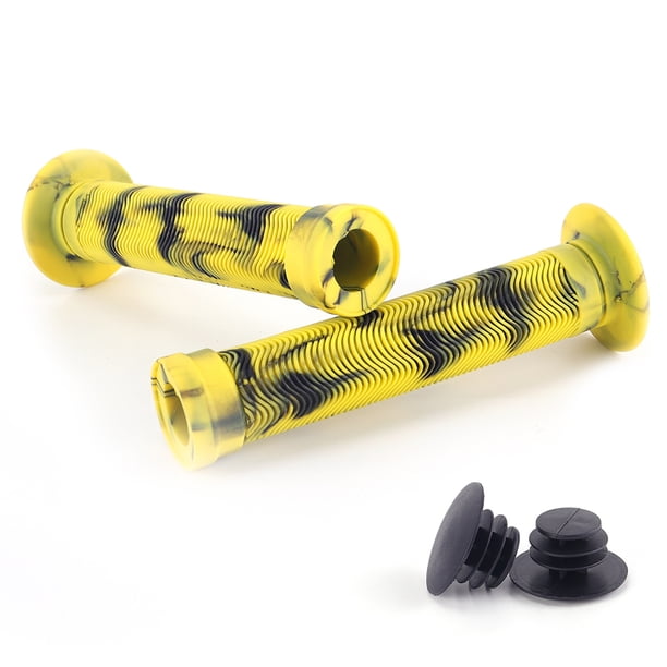 Puños de goma para manillar de bicicleta Puños suaves antideslizantes para manillar de 222 mm (verde)