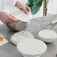 thumbnail image 4 of Four Reusable Organic Cotton Bowl Covers Untreated Stretchy Design Ideal For Small To Large Bowls Sized 5.5 To 8 Inches, 4 of 8