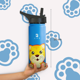 thumbnail image 5 of Botella de Agua para Niños 532ml Gatito | Con Asa, 2 Tapas, 2 Popotes y Cepillo | Libre de BPA | B Life, 5 of 6