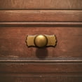 thumbnail image 5 of Goo-Ki Antique Brass Zinc Alloy Cabinet Knobs with Backplate, Single Hole Center Kitchen Drawer Pulls Hardware for Dresser,Wardrobe & Cupboard, 6 Pack, 5 of 6