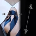 thumbnail image 2 of Shirt Collar Bar Tie Pin for Men 70mm Formal Bar Clips Copper for Business Black, 2 of 8