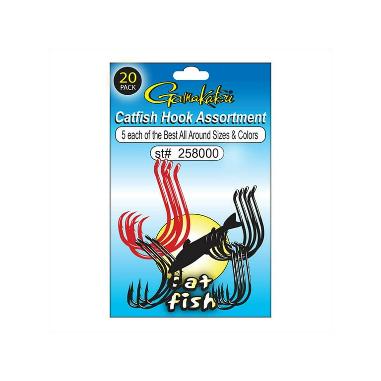 Gamakatsu Catfish Hooks Sizes 1/0, 4/0, 6/0, and 8/0, Assorted