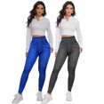 thumbnail image 1 of Set 2 Leggins Mujer Mezclilla Faja Alta Mallas Gruesa Mayon, 1 of 4
