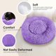 thumbnail image 4 of Cama grande para perros de 28 pulgadas cama mediana para perros y gatos cama redonda calmante lavable esponjosa para mascotas morado, 4 of 6