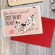 thumbnail image 4 of Tarjeta de felicitación Podagree con forma de perro dálmata de San Valentín, 8 x 5.3 pulgadas, 4 of 8