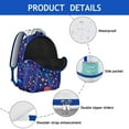 thumbnail image 4 of Space Geek Star Moon Sun Backpack - Waterproof & Spacious for College Students, 4 of 5