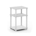 thumbnail image 1 of Mesa auxiliar Furinno Just Turn-Tube de 3 niveles, blanco/espresso, 1 of 8