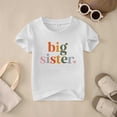 thumbnail image 6 of Byoo Toddler Girls Summer Soft Big Sister Printed Tee Shirt Short Sleeve Crewneck Tshirt, 6 of 7