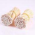 thumbnail image 3 of 100Pcs 4'' Decorative White Matches, Long Wooden Candle Matches, Long Wood Safety Matches for Candles, Long Fireplace Matches for BBQ Grill, Long Wooden Matchsticks for Custimize Events, 3 of 7