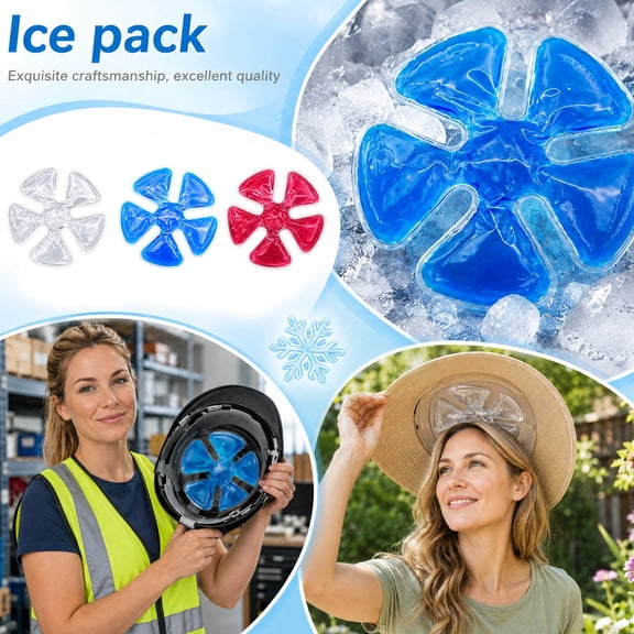 Hot and Cold Pack, Reusable Gel Ice Packs for Injuries, Si Joint Pain Relief, Hip Flexor Compression Wrap, 7 Inch Diameter Flexible Flower Shaped Gel Pad for Targeted Joint and