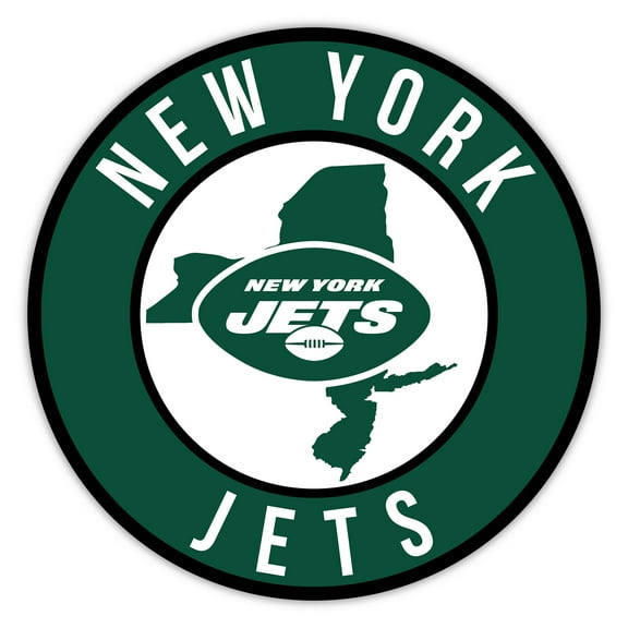New York Jets 12" State Circle Sign