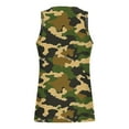 thumbnail image 3 of Virmaxy Mens Trendy Camouflage Tank Top Summer Loose Fit Standard Straps Blouse Performance Workout Muscle Cut Tee Tops Going Out Vest Multicolor-1 L, 3 of 4