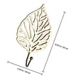 thumbnail image 2 of VERDANVERSE 1Ud Colgador De Pared Beige En Hierro Con Forma De Hoja Estilo Duradero, 2 of 8