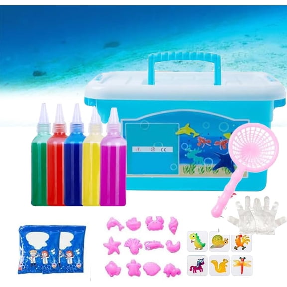 Magic Water Gel Kit, Magic Elf Water Toy, Magic Water Elf Toy Kit, Magic Gel Water Pets, Creative Magic Water Toy Creation Kit, Children's DIY Marine Life, Squishy Making Kit