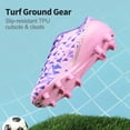 thumbnail image 3 of Tacos de Fútbol Juveniles DREAM PAIRS Talla 12 Rosa y Morado, 3 of 6