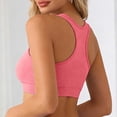 thumbnail image 5 of Arlun High Support Sports Bras for Women No Underwire Comfortable Breathable Racerback Yoga Workout Bra Removable Padding Thin for Running Training Pink S, 5 of 6