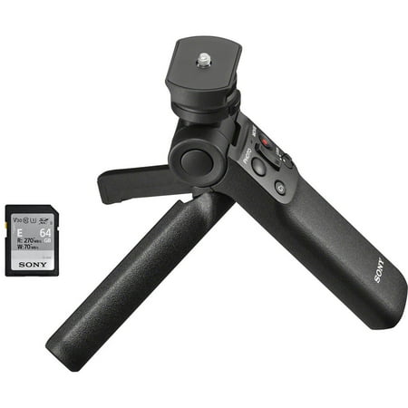 UPC: 0027242222694 | Sony Vlogger Kit ACCVC1 GP-VPT2BT Shooting Grip with Wireless Remote Commander + 64GB