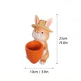 thumbnail image 2 of CLEARANCE!!Cute Animal Succulent Planter Rabbit Pot Bunny Planter, Resin, Geometric, Indoor Plant Pot Animal Flower Pot Succulent Planter Air Permeable Practical Home Decor, 2 of 6
