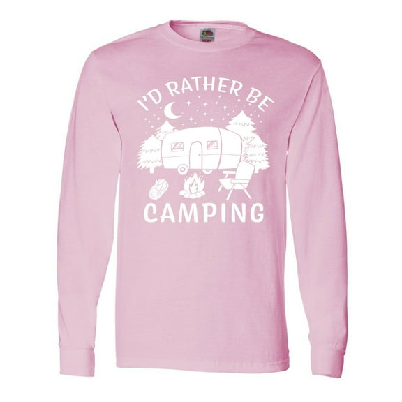 Inktastic I'd Rather Be Camping Long Sleeve T-Shirt