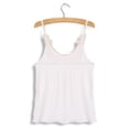 thumbnail image 4 of Las Mujeres Del Verano Del Cordón Del Chaleco Del Chaleco Sin Mangas en Cortocircuito La Camisa - Blanco, M METRO SM SunniMix Chaleco del cordón de las mujeres, 4 of 8