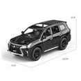 thumbnail image 4 of 1:32 Model Toy Car Diecast Alloy Sound&Light Pull Back Car Model Toy Gift For Lexus （LX570 SUV） Toy Car for Present Colletion, 4 of 5