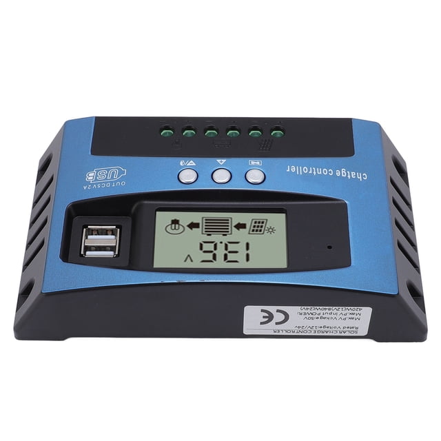 Usb Solar Panel Controller MPPT 12V/24V Charging Controller Dual USB DC Rechargeable Solar Charge Controller