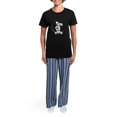 thumbnail image 4 of CafePress - White Schnazuer IAAM Women's Light Pajamas - Women's Short Sleeve Print T-Shirt and Pants Dark Cotton Pajama Set, 4 of 7