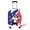Baseball Dog Design, variant on HELLHERO Frog and Lotus Leaf Pattern Bottom Zipper Luggage Cover for Family, All Size Wear Resistant Durable Baggage Protector