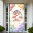 thumbnail image 5 of Colorful Theme Birthday Banner Rainbow Design Happy Birthday Banner for Kids Party Celebration Photo Background, 5 of 6