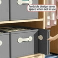 thumbnail image 5 of Kezqiaxn Closet Organizers and Storage Wardrobe Clothes Organizer Set - Includes Folded Clothes Organizer and Drawer Organizer for Easy Storage and Organization Of Clothes, Underwear, and Socks Gray, 5 of 8