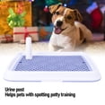 thumbnail image 6 of BIMZUC Blue Dog Toilet High Fence Odor Proof Easy to Clean Plastic Pee Pad Holder Pet Potty Training Tray for Small Dogs, 19.29 x 13.39 in / 49 x 34 cm, 6 of 9