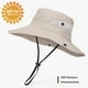 thumbnail image 4 of Sombrero para el sol plegable para mujer, sombrero de protección solar, sombrero de verano, UPF 50+ con cordón para el cuello, ala ancha, protección UV, sombrero de pesca, malla, gorra de, 4 of 5