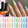 thumbnail image 2 of LILYCUTE-esmalte de uñas de Gel Macaron, barniz semipermanente para manicura semipermanente, Color rosa y azul, primavera y verano, 2 of 4