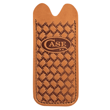 CASE XX Knives Brown Leather Herringbone Slip for Medium Pocket Knife
