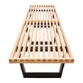thumbnail image 3 of Mid-Century Natural Inwood Platform Bench - 6 Feet, 3 of 7