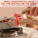 thumbnail image 4 of Fiudx Espátula de Cocina, Recogedor de Sopa Antiderrames, Soporte para Utensilios, Práctico Almacenamiento Móvil, Silicona Resistente Al Calor, Fácil de Limpiar, 6,5 X 5,8 Cm, Juego de 2, 4 of 7
