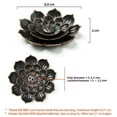thumbnail image 2 of Holzlrgus Brass Lotus Incense Holder, Incense Sticks Burner, Incense Ash Catcher, 3 Pack, 2 of 7