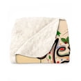 thumbnail image 2 of Merry Christmas Santa Maltese Scarf Twinkling Lights Xmas Holiday Cozy Sherpa Blanket Maltese Dog Lover Gifts Idea Warm Soft Throw Blanket - 00022, 2 of 5