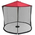 thumbnail image 2 of IPEWLEX Outdoor Patio Umbrella Mosquito Net Cover for 9ft-13ft Umbrellas - Breathable Polyester Mesh Screens Unwanted Insects, 2 of 6
