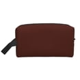 thumbnail image 2 of Uemuo Brown Pattern Portable Toiletry Bags with Handle, Waterproof travel Make up Bags for Women, Large Capacity Travel Cosmetic Bags, 2 of 9